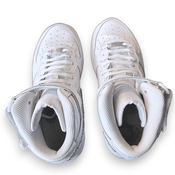 CUSTOM Swarovski Crystal Nike Air Force 1 Mid Sneaker - Picture 8 of 10